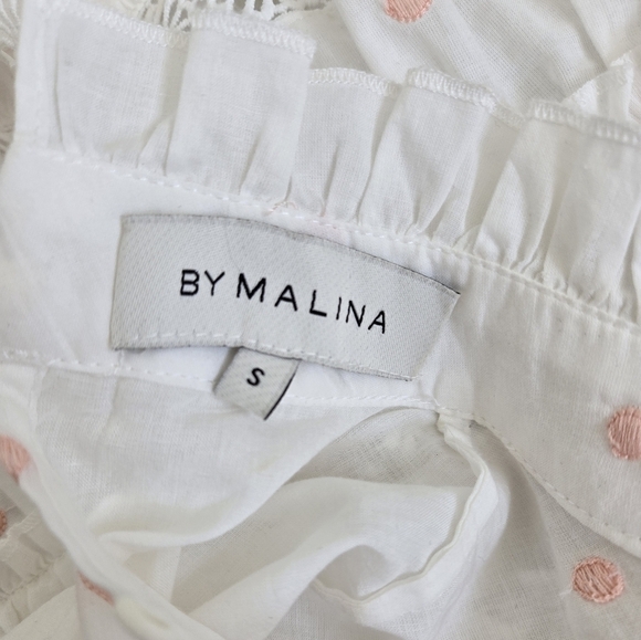 By Malina IRO Mini Dress Lase Details Romantic Embroided Coquette Size Small - Picture 15 of 16